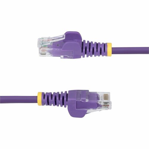 Cable Ethernet Cat6 delgado de StarTech.com, morado, de 15,2 m, RJ45 delgado sin enganches, UTP, LSZH