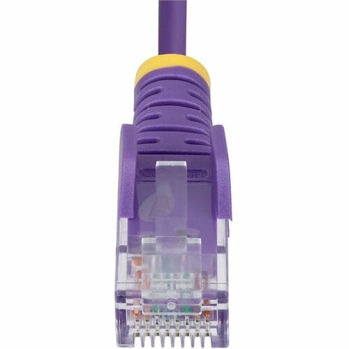 Cable Ethernet Cat6 delgado de StarTech.com, morado, de 15,2 m, RJ45 delgado sin enganches, UTP, LSZH