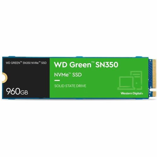 Unidad de estado sólido WD GREEN SN350 NVME de 960 GB.