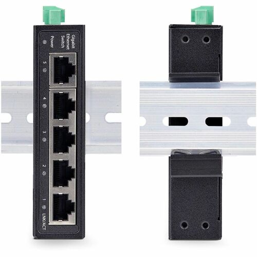 Switch no administrado de 5 puertos TAA - 10/100/1000 MBPS sin ventilador IP30