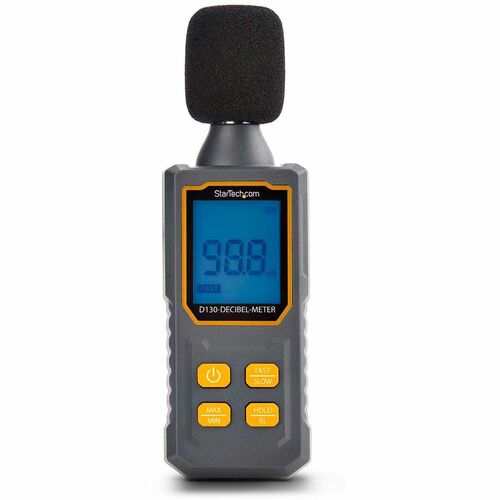 Medidor de sonido digital portátil StarTech.com con pantalla LCD grande y lectura de nivel de ruido/decibeles