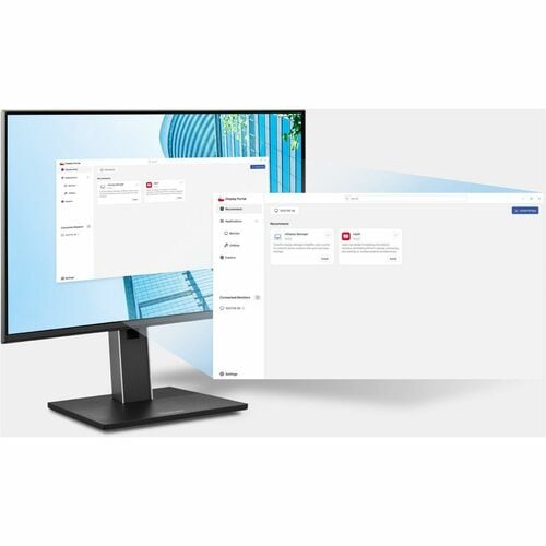 Moniteur ergonomique IPS 1440p avec station d'accueil 100 W USB-C RJ45 en guirlande