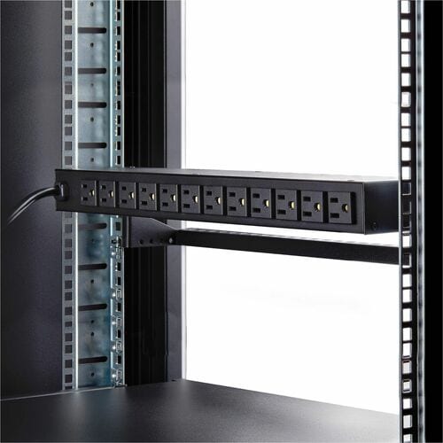 StarTech.com PDU 12 prises à montage en rack horizontal avec compteur, alimentation serveur 1U