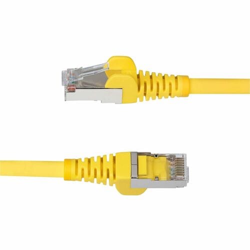 StarTech.com 10ft Yellow CAT6a Ethernet Cable, Snagless RJ45, 10G, 100W PoE, S/F