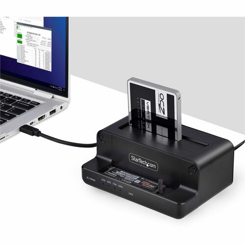 Clonador de SSD independiente de doble bahía. Duplicador de M.2 NVME a SATA de 2,5/3,5".