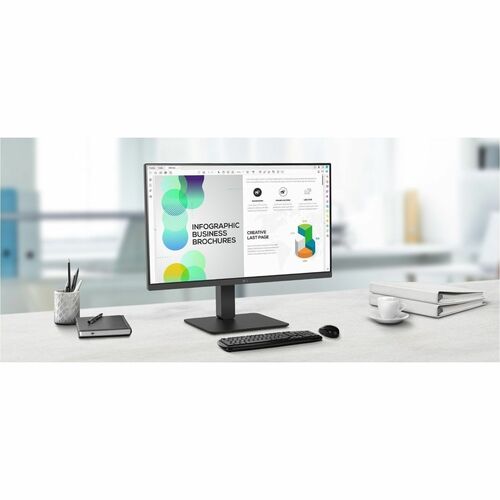 Monitor empresarial IPS QHD de 27 pulgadas 27BA75QB-B con USB tipo C