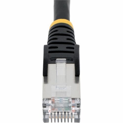 StarTech.com 100ft Black CAT6a Ethernet Cable, Snagless RJ45, 10G, 100W PoE, S/F