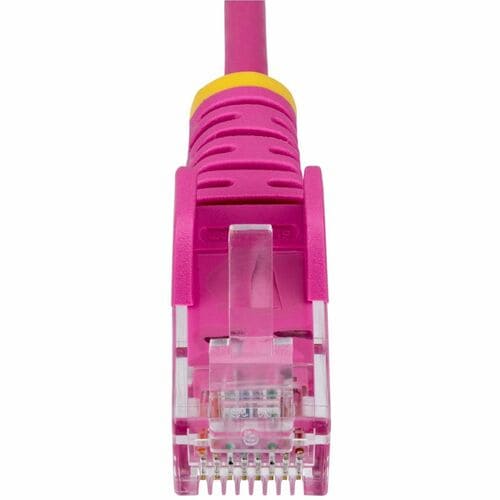 Cable Ethernet CAT6 delgado rosa de 2,13 m de StarTech.com