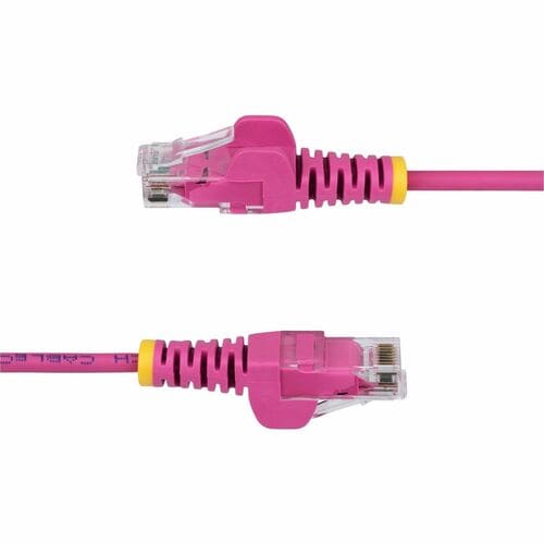 Cable Ethernet CAT6 delgado rosa de 2,13 m de StarTech.com