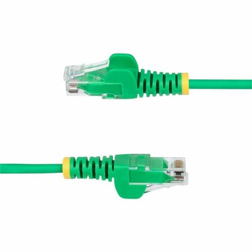 Cable Ethernet CAT6 delgado verde StarTech.com de 2,13 m, RJ45 delgado sin enganches, UTP, LSZH, 28 AWG sin revestimiento