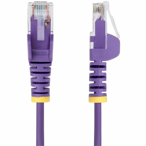 Cable Ethernet CAT6 delgado morado de 1,2 m de StarTech.com, RJ45 delgado sin enganches, UTP, LSZH,
