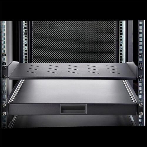 Estante para rack de servidores ventilado de 1U de StarTech.com, profundidad de montaje de 31,5 cm (12 pulgadas)