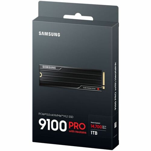 SAMSUNG 9100 PRO WITH HEATSINK 1TB PCIE GEN5. X4 NVME 2.0 MULTI 10