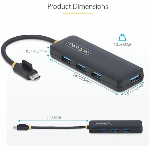 StarTech.com StarTech.com Hub USB-C 4 ports, 5 Gbit/s, USB