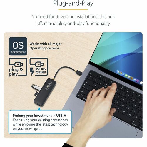 StarTech.com StarTech.com Hub USB-C 4 ports, 5 Gbit/s, USB