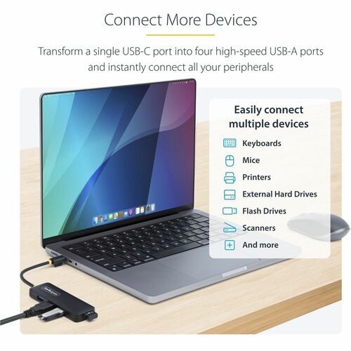 StarTech.com StarTech.com Hub USB-C 4 ports, 5 Gbit/s, USB