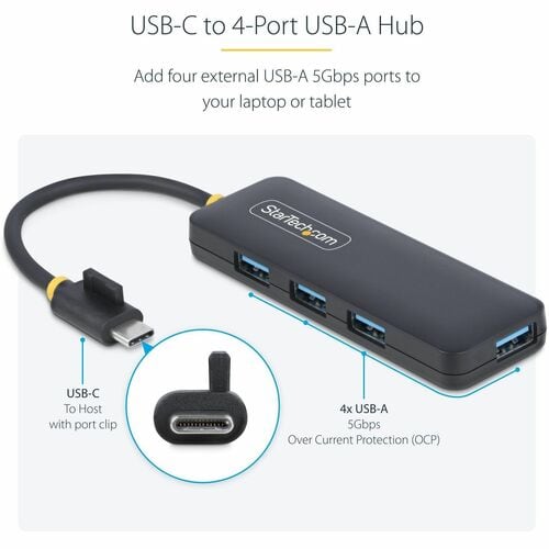 StarTech.com StarTech.com Hub USB-C 4 ports, 5 Gbit/s, USB