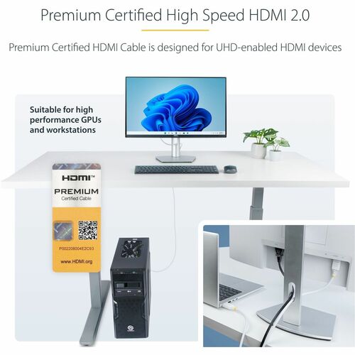 StarTech.com 10ft (3m) Premium Certified High Speed HDMI Cable