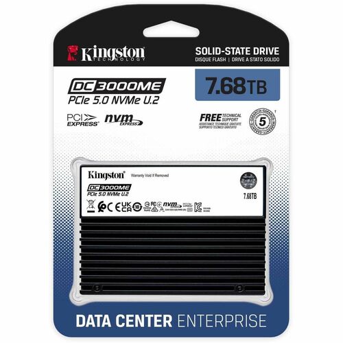Unidad de estado sólido Kingston DC3000ME de 7,68 TB - 2,5" interna - U.2 (PC)