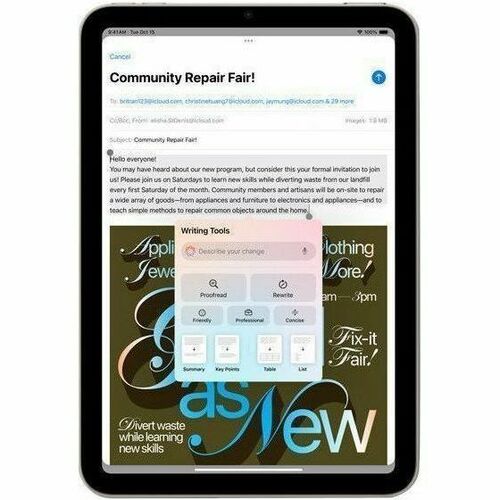 Apple iPad Air 11 (2025) A3266 Tablet - 11\" - 8 GB - 1 TB Storage - S