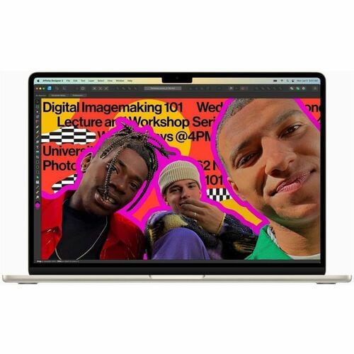 Apple 2025 MacBook Air MW0Y3LL/A 13.6\" Notebook - Apple M4 - 16 GB - 256 G Starlight