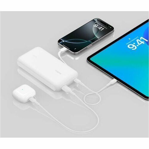 Belkin BoostCharge Power Bank 20K With Integrated Cable - For Smartpho