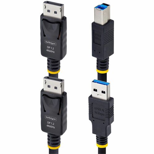 Cable KVM DisplayPort y USB de 5 Gbps de StarTech.com de 1,8 m (6 pies), hasta 4K 60 Hz, DP y USB Com