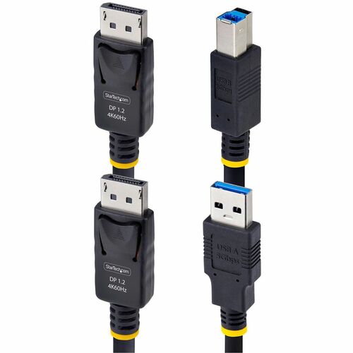 Cable KVM DisplayPort y USB de 5 Gbps de StarTech.com de 3 m (10 pies), hasta 4K 60 Hz, conector combinado DP y USB