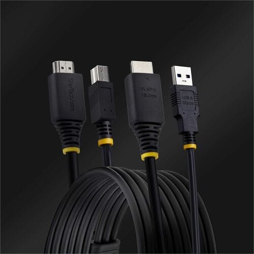 Cable KVM HDMI y USB de 5 Gbps de StarTech.com de 1,8 m (6 pies), hasta 4K 60 Hz, HDMI 2.0 y USB Comb