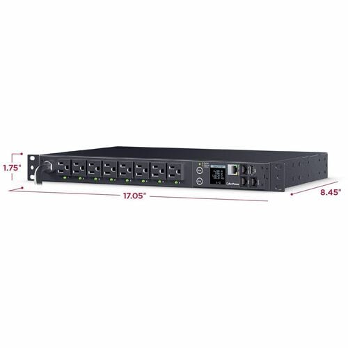 CyberPower PDU41021 16-Outlets PDU - Switched - NEMA 5-15P -