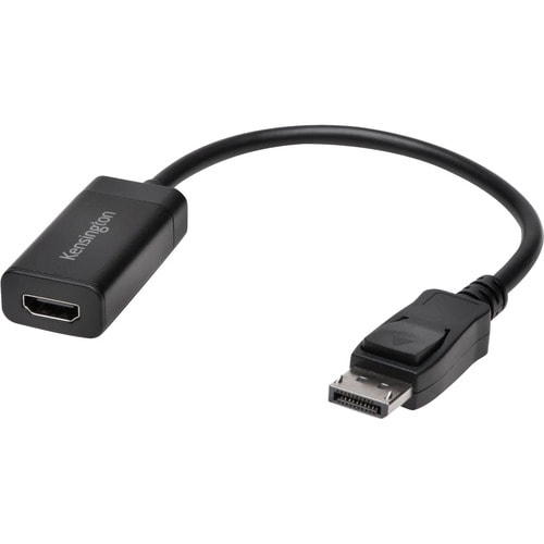Adaptador de vídeo DisplayPort a HDMI 4K Kensington VP4000: cable A/V DisplayPort/HDMI para A