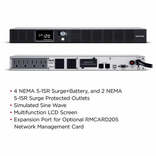 Sistemas UPS CyberPower CyberPower OR500LCDRM1U LCD con aplicación inteligente - Capacidad