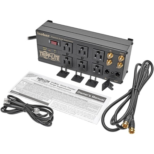 Tripp Lite ISOBAR6DBS - Receptacles: 6 x NEMA 5-15R - 2850J