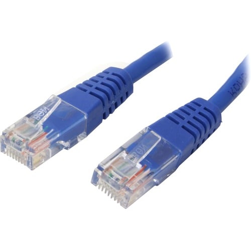 Cable de conexión UTP Cat5e moldeado azul de 2 pies de StarTech.com