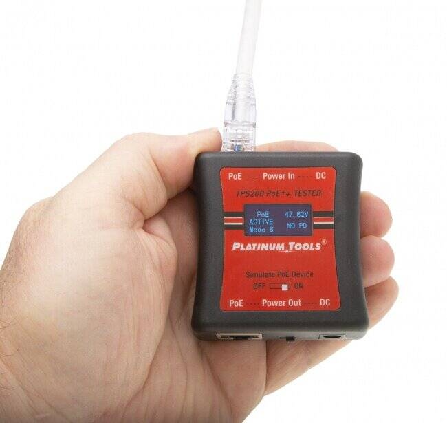 Platinum Tools PoE++ Tester. Clamshell (PLA-TPS200C)