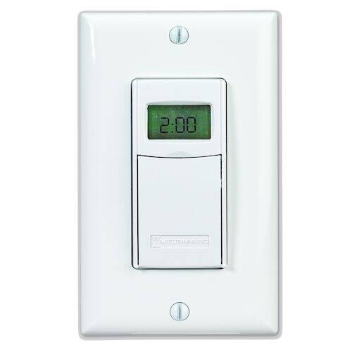 Intermatic In-Wall 7 Day Heavy-Duty Timer with DST and Dawn/Dusk White (ST01)