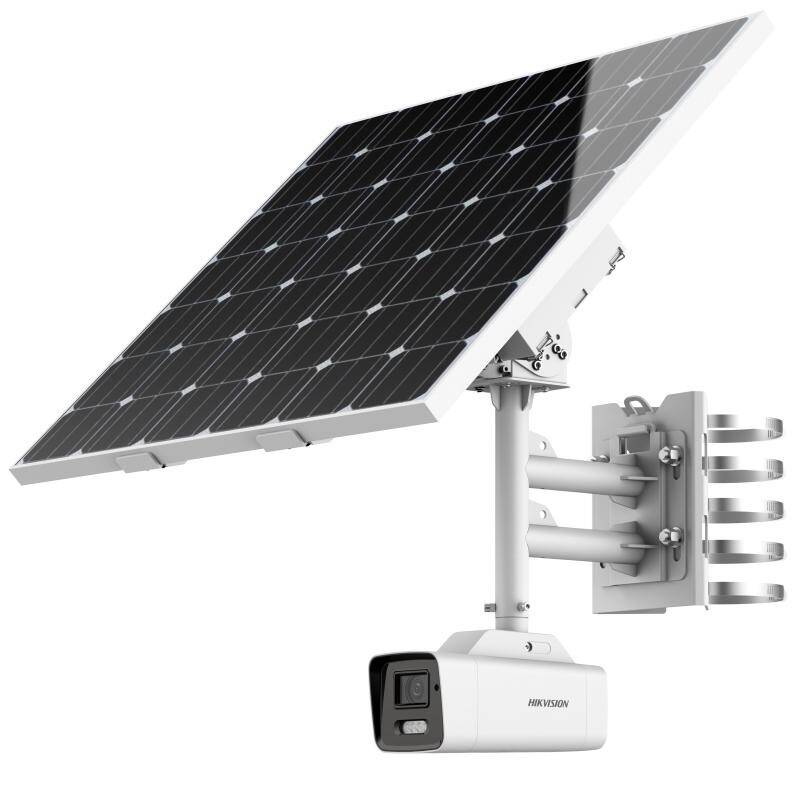 Hikvision 4MP Solar Powered 4G Cellular Security Camera Kit, Bullet 2.8-12mm (DS-2XS6A46G1-IZS/C36S80 8-32)