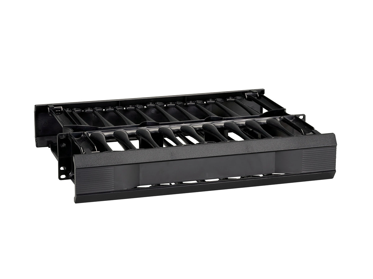 Black Box Corp Elite Horizontal Cable Manager, Double-S