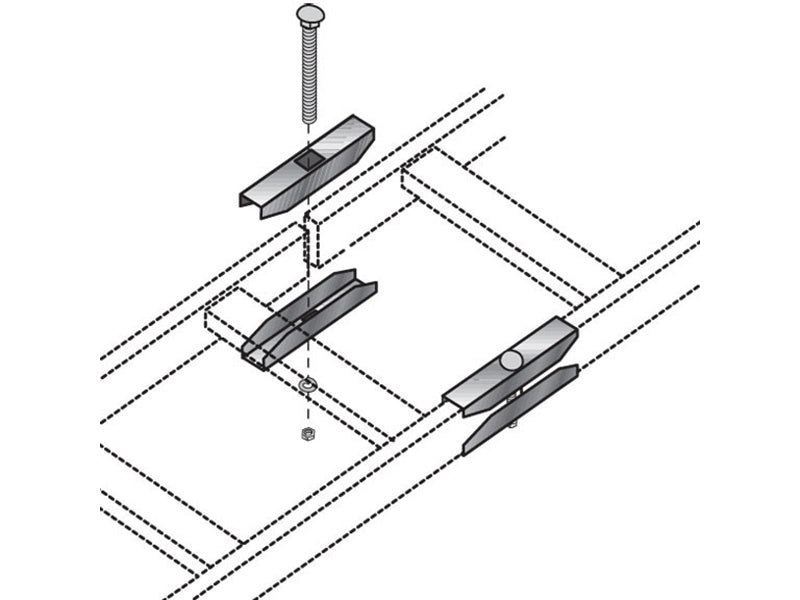 Black Box Corp Ladder Rack Butt Splice Kit Rm657