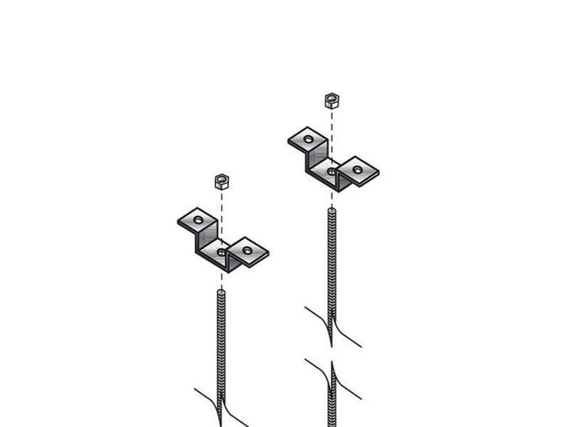 Black Box Corp Adder Rack Threaded Ceiling Kit Rm659-R3