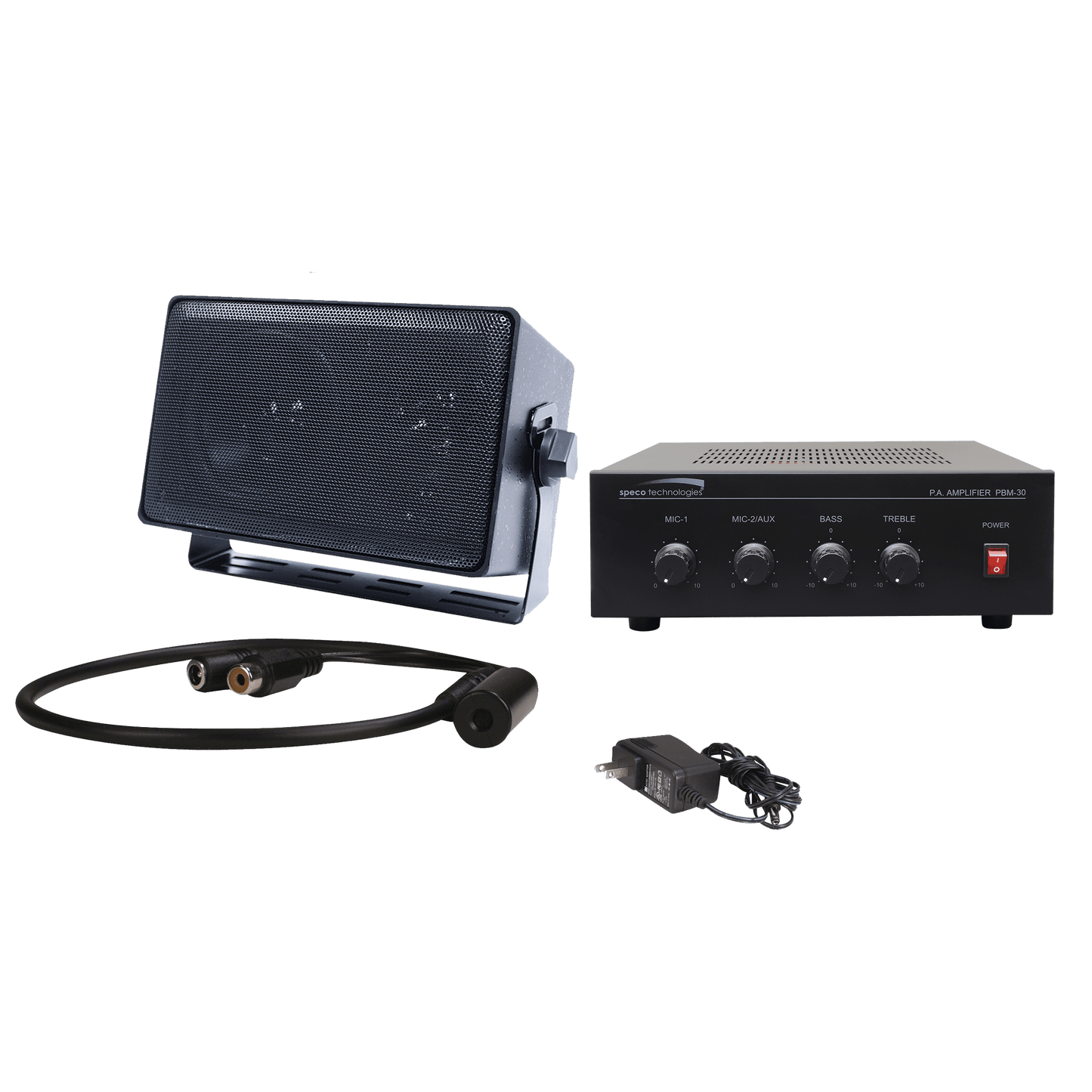 Speco Two-way Audio Kit for DVR's with PBM30 Amplifier (SPE-2WAK3)
