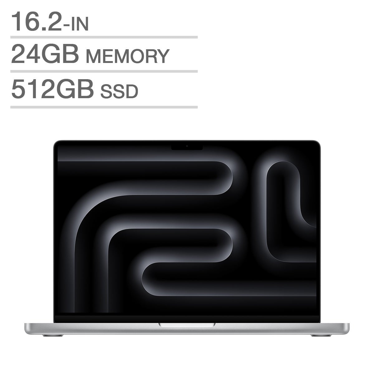 Apple MacBook Pro 16.2 in., Apple M4 Pro Chip - 24 GB RAM, 512 GB SSD -Silver-English (MX2T3LL/A)