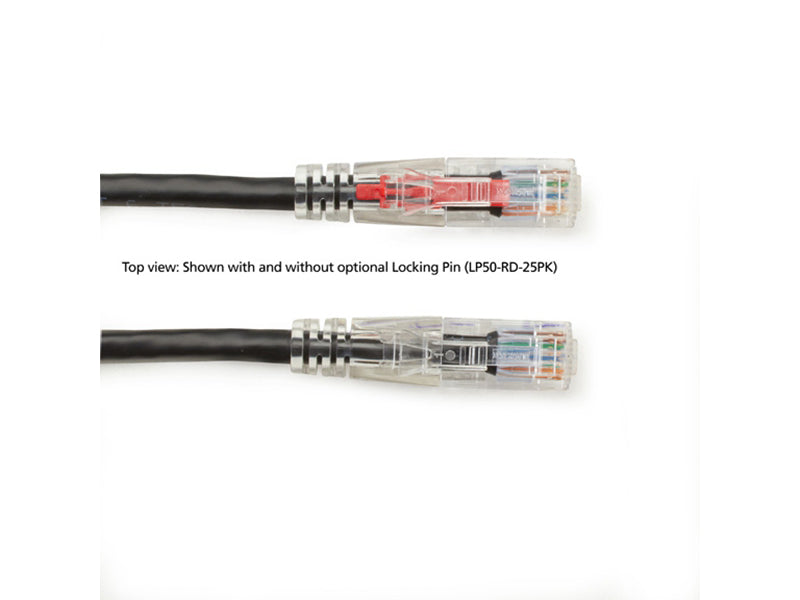 Cable de conexión Cat6 de 3 m, color negro, de Black Box Corp.