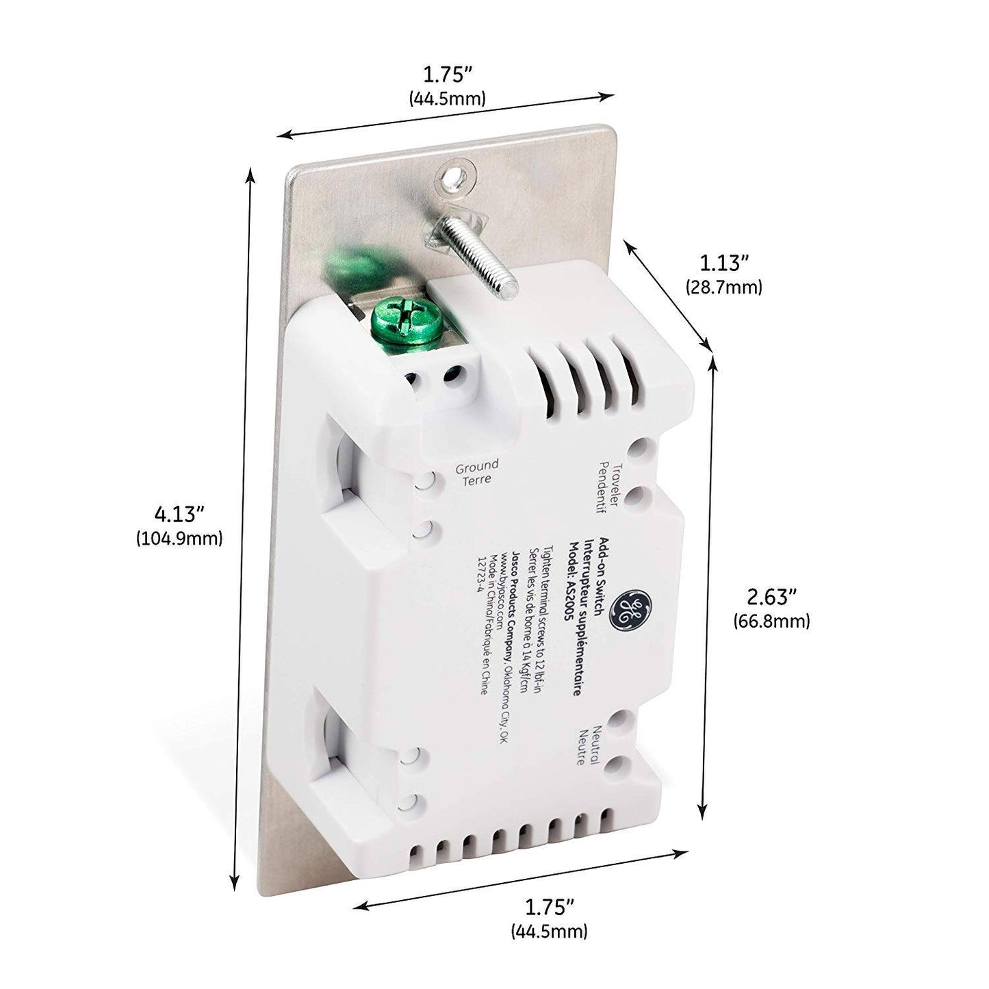 GE Enbrighten Add-On Switch for 3 Way,4 Way QuickFit and SimpleWire (OPEN BOX) (46199-OB)