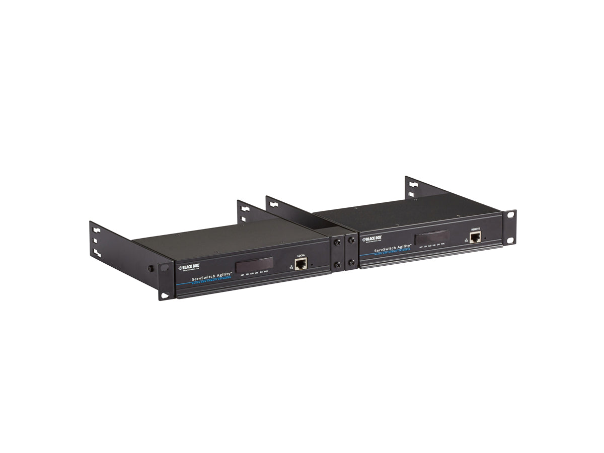 Black Box Corp Mount 2 Kvm Extenders In 1U Space.