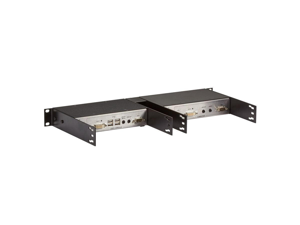 Black Box Corp Mount 2 Kvm Extenders In 1U Space.