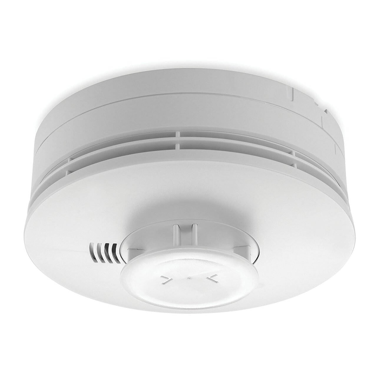 Honeywell Wireless Smoke and Heat Detector, Round, White (5800SMOKEV)