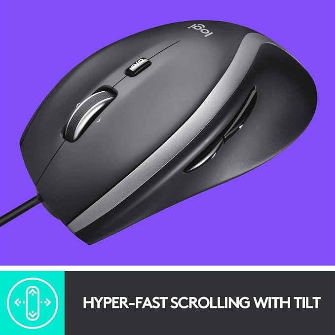 SOURIS FILAIRE LOGITECH M500S AVEC DÉFILEMENT ULTRA-RAPIDE