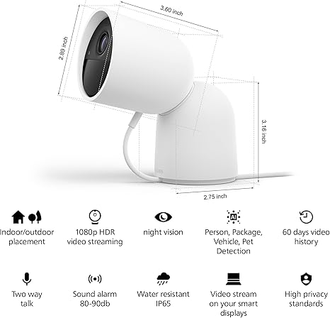 HUE SECURE CAMERA WIRED DESKTOP BK NAM