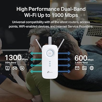 EXTENSOR DE MALLA WIFI DE 4 FLUJOS AX1600 DE 6 PUERTAS